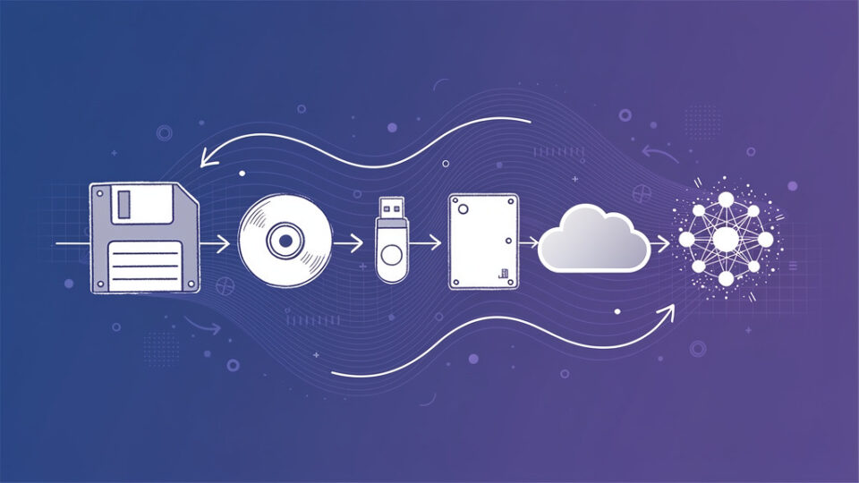 Od dyskietki do komputera do chmury kwantowej: Historia zapisu danych